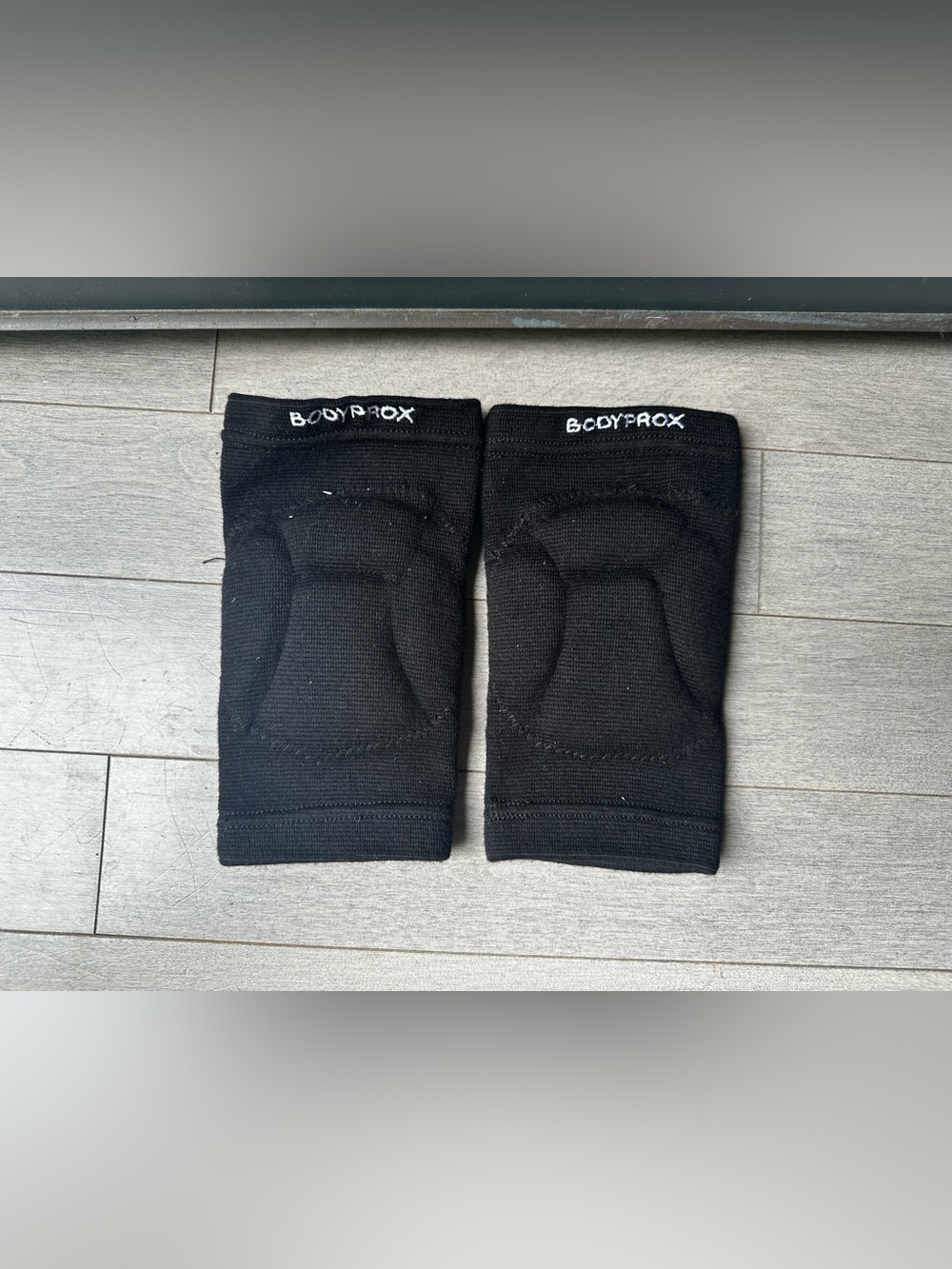 Junior Youth Bodyprox Black Protective Knee Pads Indoor Volleyball Anti Slip Sm
